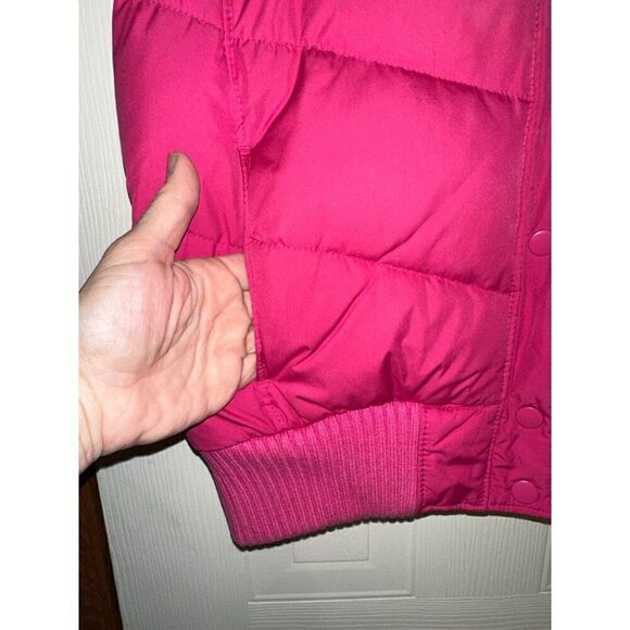 Gap Pink Down & Feathers Puffer Vest Size Medium - Picture 4 of 10